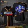 Sonic The Hedgehog 3D Baseball Jersey Shirt