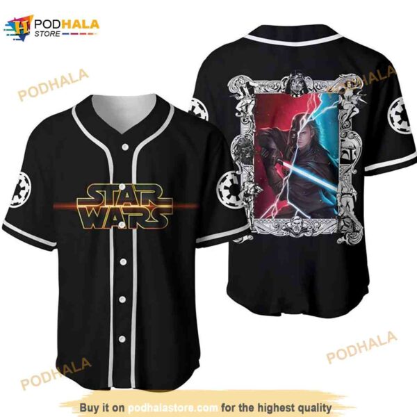 Star Wars Anakin Skywalker Darth Vader Unisex 3D Baseball Jersey