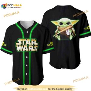 Star Wars Baby Yoda All Over Print Baseball Jersey