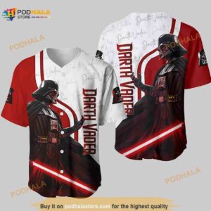 Star Wars Darth Vader Light Saber All Over Print 3D Unisex 3D Baseball Jersey