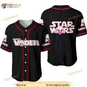 Star Wars Darth Vader Logo Dark Side Unisex 3D Baseball Jersey