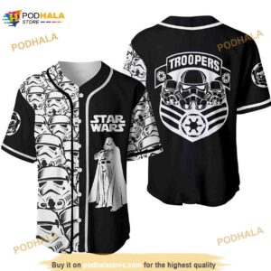 Star Wars Stormtrooper Pattern Unisex 3D Baseball Jersey Shirt For Fans