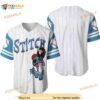 Stitch Disney All Over Print Pinstripe 3D Baseball Jersey