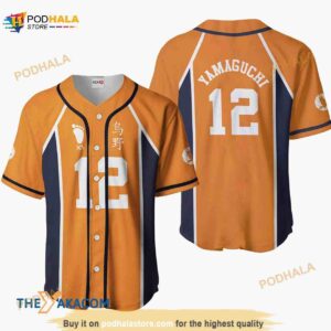 Tadashi Yamaguchi Haikyuu Anime Costume 3D Baseball Jersey Shirt