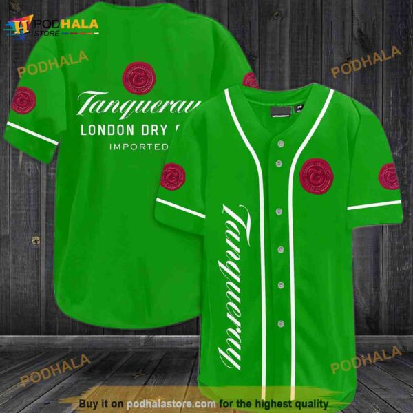 Tanqueray London Dry Gin 3D Baseball Jersey