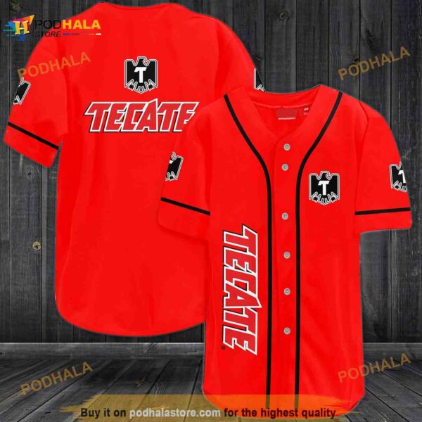 Tecate All Over Print Unisex 3D Baseball Jersey