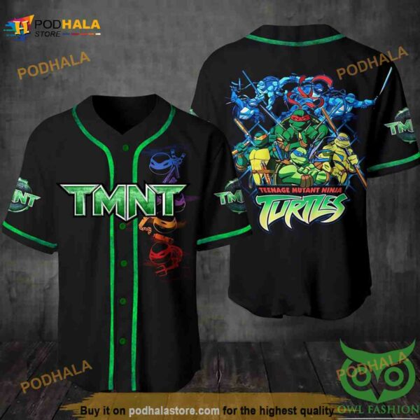 Teenage Mutant Ninja Turtles 3D Baseball Jersey Shirt