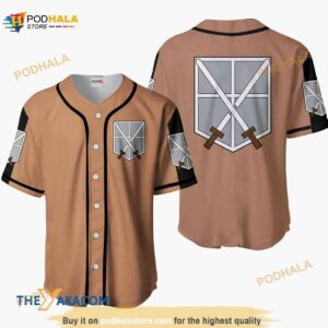 Training Corps Attack On Titan Anime 3D Baseball Jersey Shirt