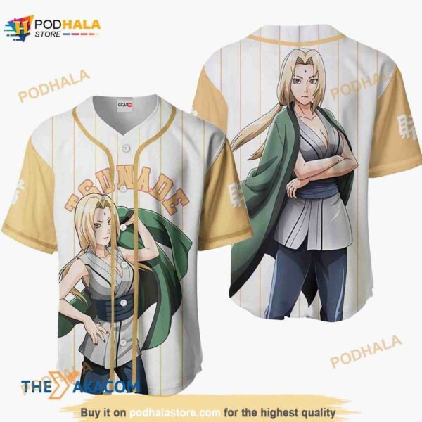 Tsunade Anime For Fans 3D Baseball Jersey Shirt