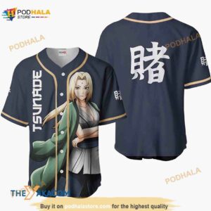 Tsunade Naruto Anime 3D Baseball Jersey Shirt