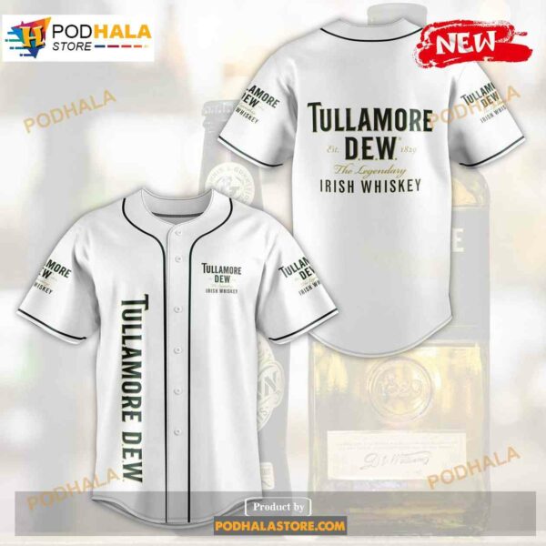 Tullamore Dew White Baseball Jersey