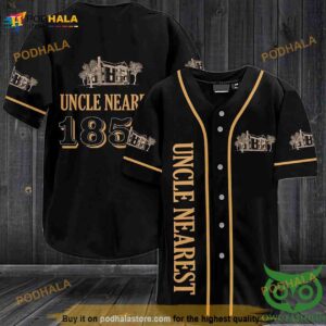 Uncle Nearest Premium Whiskey 3D Baseball Jersey Shirt