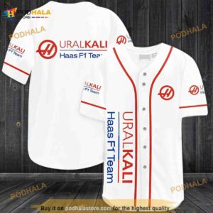 Uralkali Haas F1 Team 3D Baseball Jersey