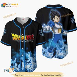 Vegeta Dragon Ball Anime 3D Baseball Jersey Shirt