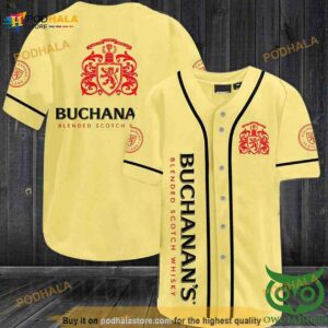 Vintage Buchanans Blended Scotch Whisky 3D Baseball Jersey