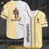 White Beige Captain Morgan 3D Baseball Jersey