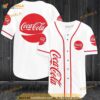 White Coca-cola 3D Baseball Jersey