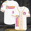 White Dunkin Donut 3D Baseball Jersey