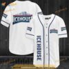 White Icehouse Beer 3D Baseball Jersey