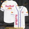 White Redbull Energy Drink 3D Baseball Jersey