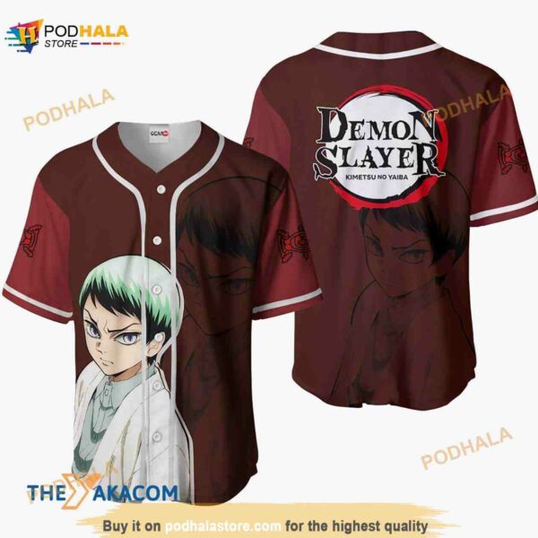 Yushiro Kimetsu Anime 3D Baseball Jersey Shirt