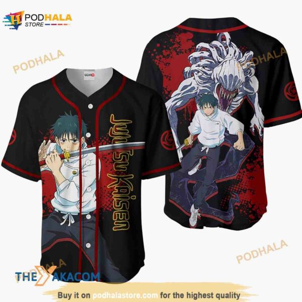 Yuta Okkotsu Jujutsu Kaisen Anime 3D Baseball Jersey Shirt